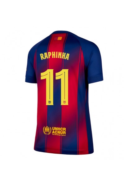 Barcelona Raphinha Belloli #11 Jalkapallovaatteet Naisten Kotipaita 2025-26 Lyhythihainen Barcelona Raphinha Belloli #11 Jalkapallovaatteet Naisten Kotipaita 2025-26 Lyhythihainen